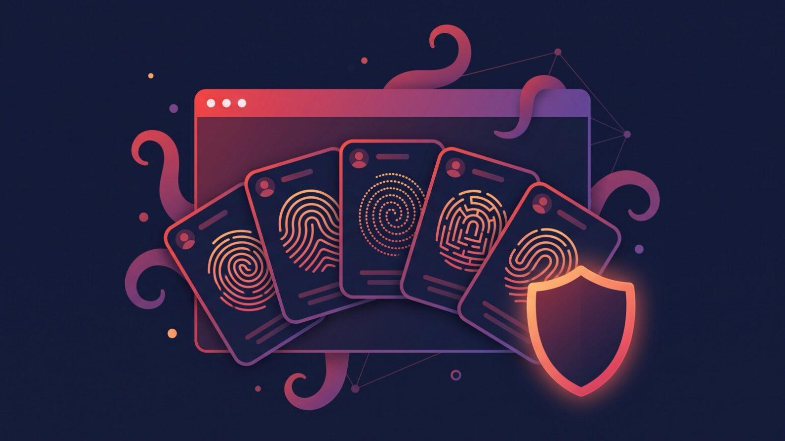 Octo Browser обзор: окно антидетект-браузера с карточками профилей и разными цифровыми отпечатками