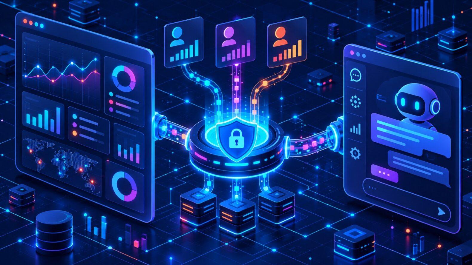 Схема безопасного подключения аналитики партнёрской сети к AI-ассистенту