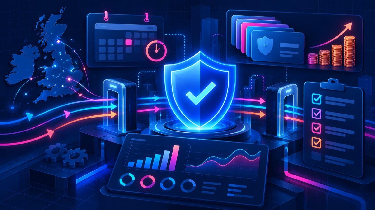 Неоновая панель контроля лицензий, регуляторных сборов и compliance-проверок для iGaming-команд
